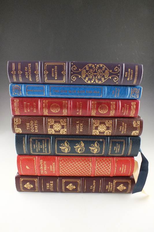 A Group of Seven Limited Edition books published by The Franklin Library