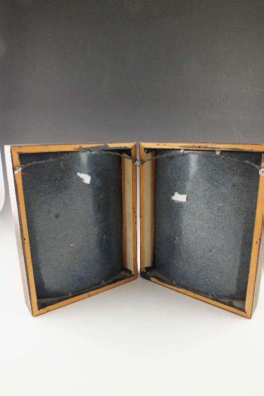 A pair of orignal enamel art pieces signed and dated by artist, Simpson 1964