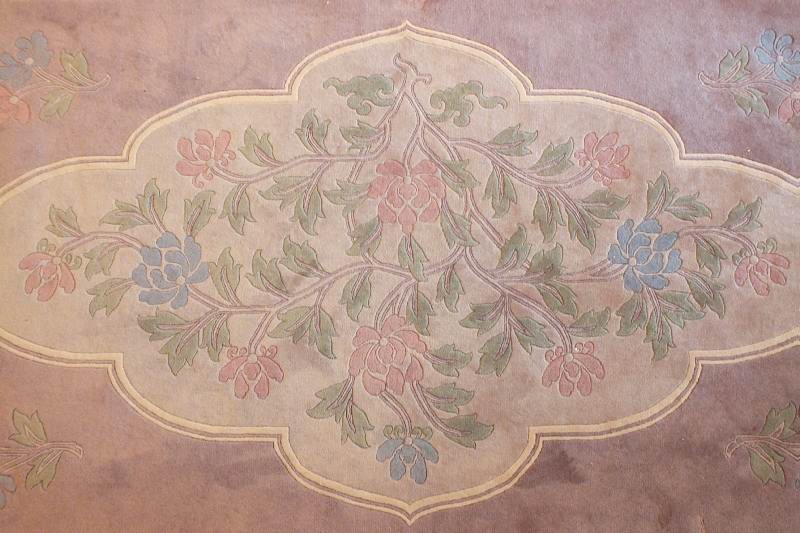 A Tian Tan 100 % wool pile genuine hand knotted oriental rug made in China Beiging, circa 1992