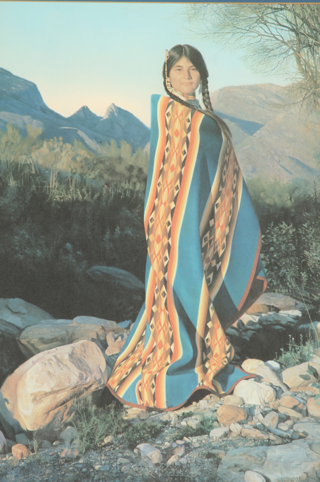 Limited edition  photo offset lithography print by listed Western genre artist Donald V. Crowley 