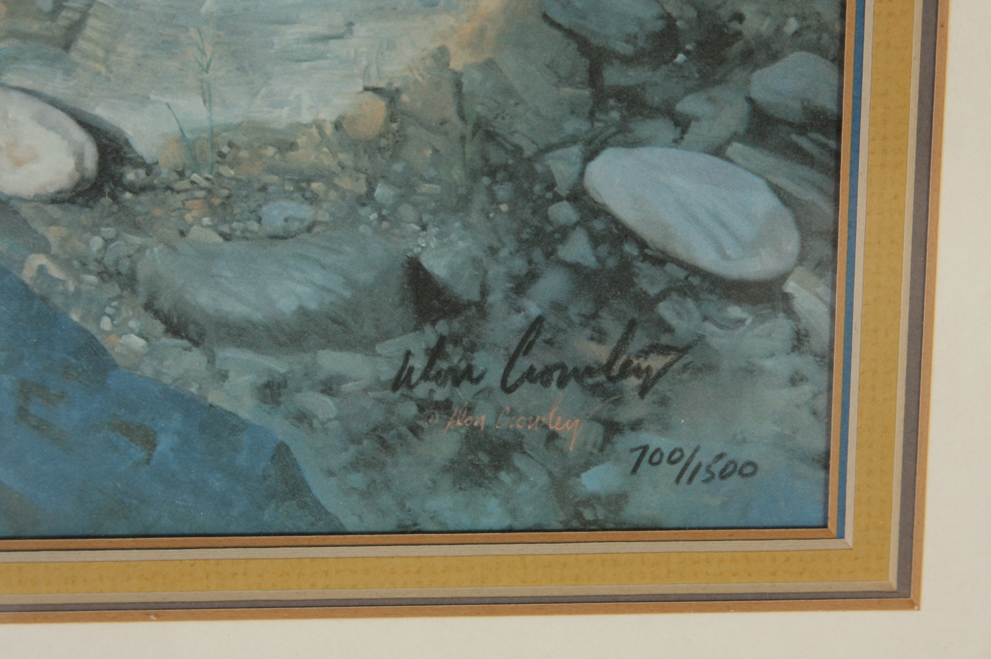 Limited edition  photo offset lithography print by listed Western genre artist Donald V. Crowley 