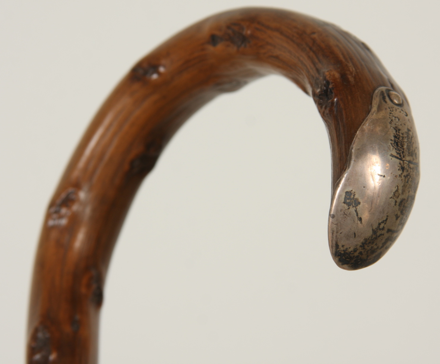 Victorian Parasol and Cane, Gold Filled and Sterling Silver Decoration