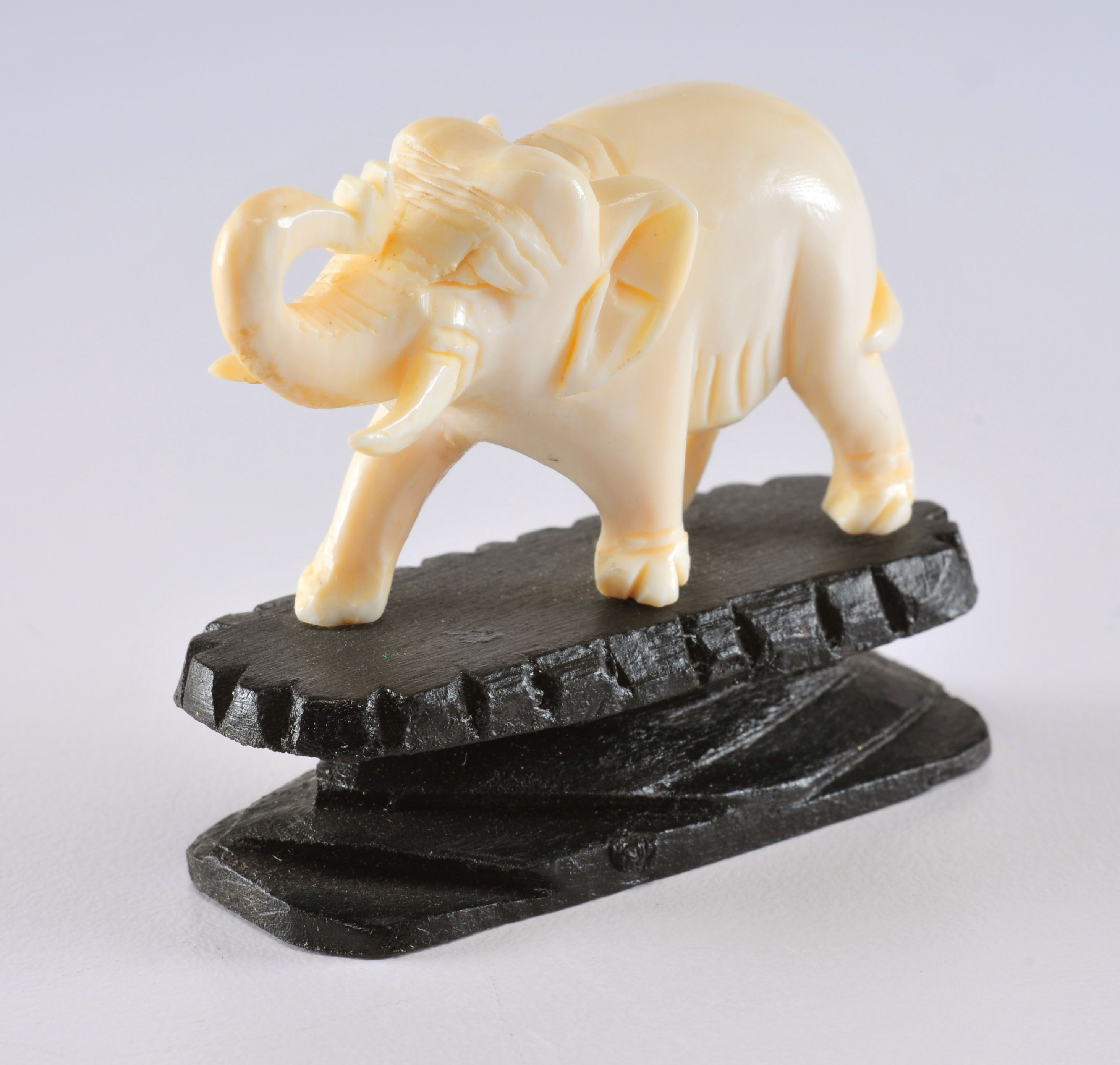 Chinese Ivory Miniature Elephant Carving