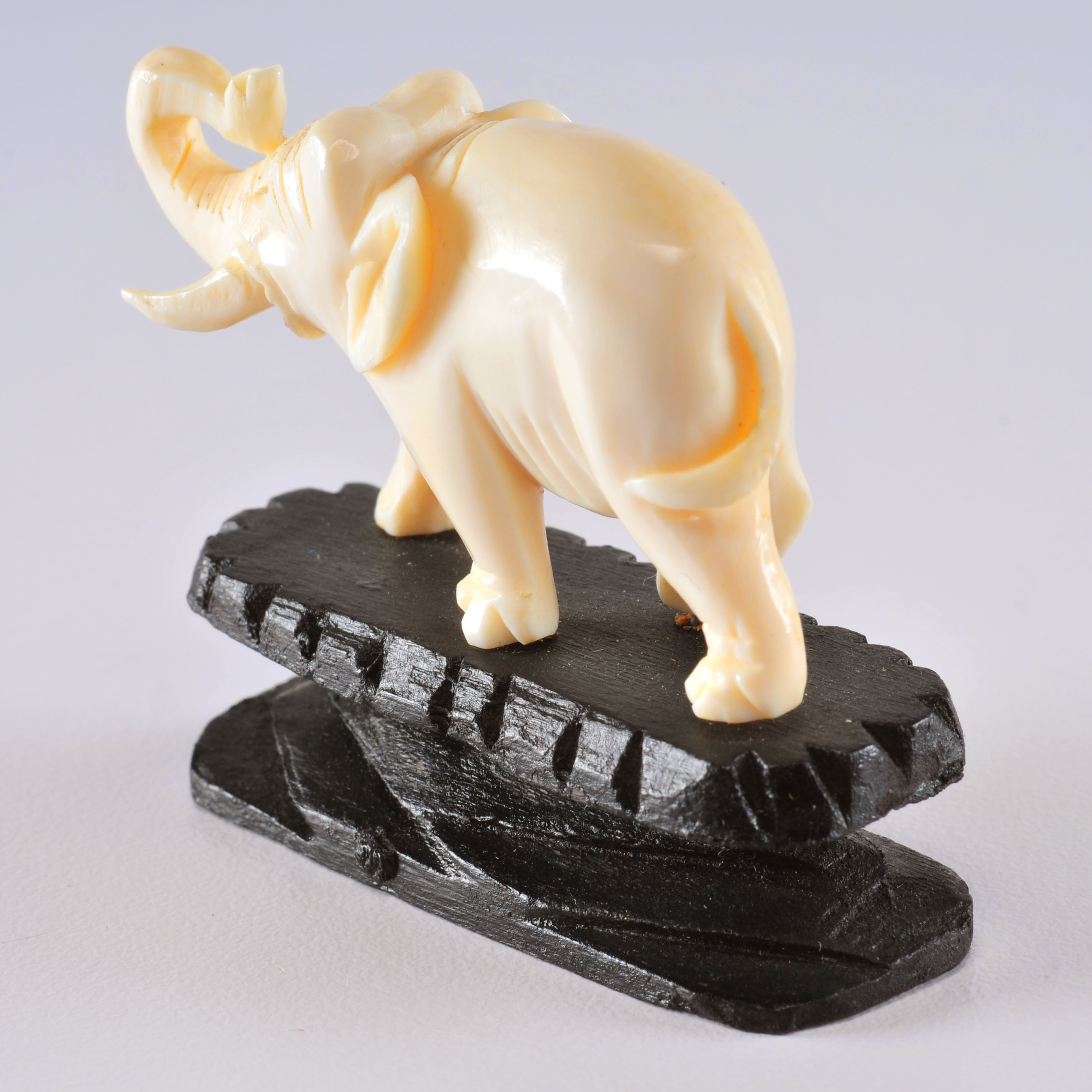 Chinese Ivory Miniature Elephant Carving