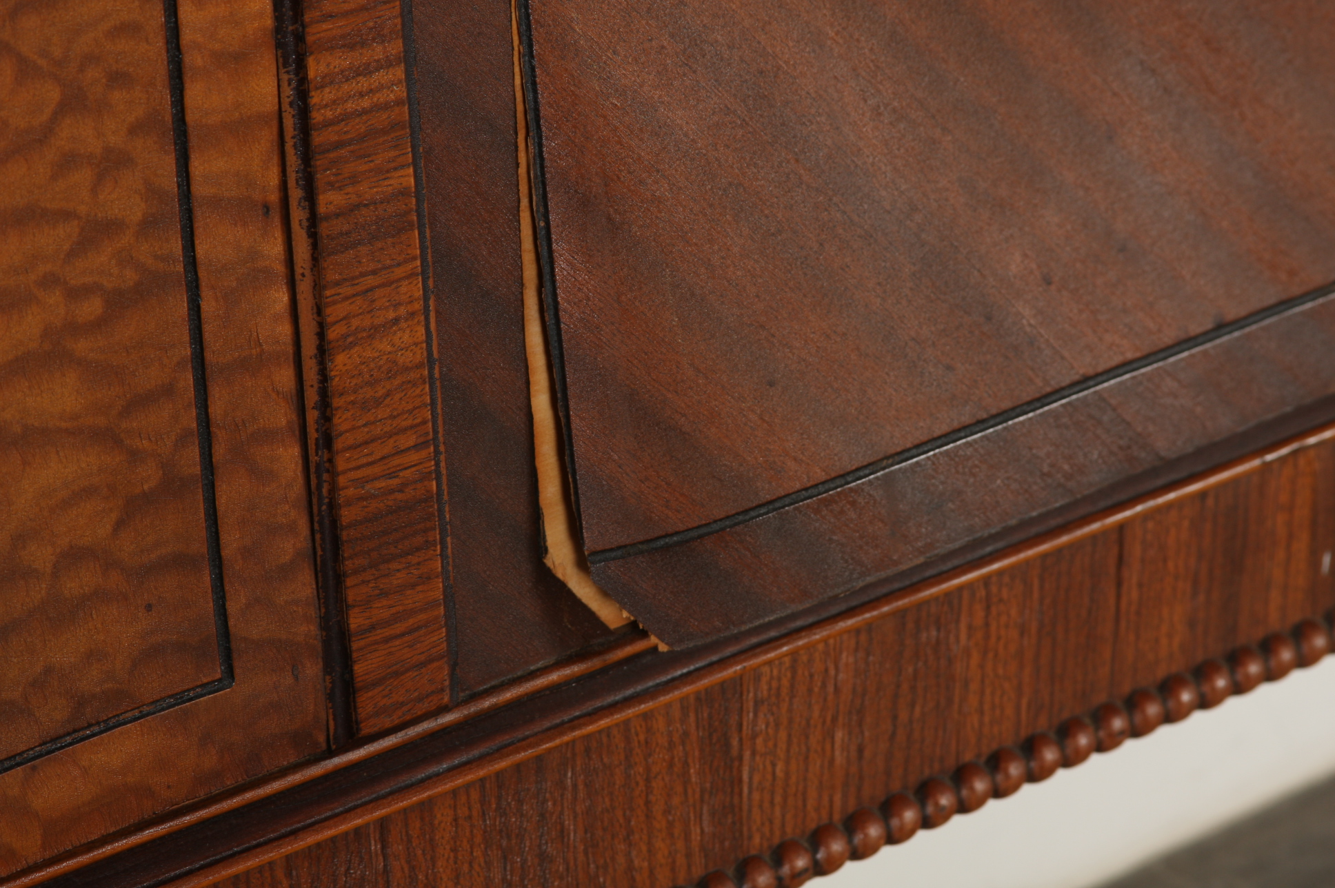 Vintage Provincial 1920s Headboard and Footboard