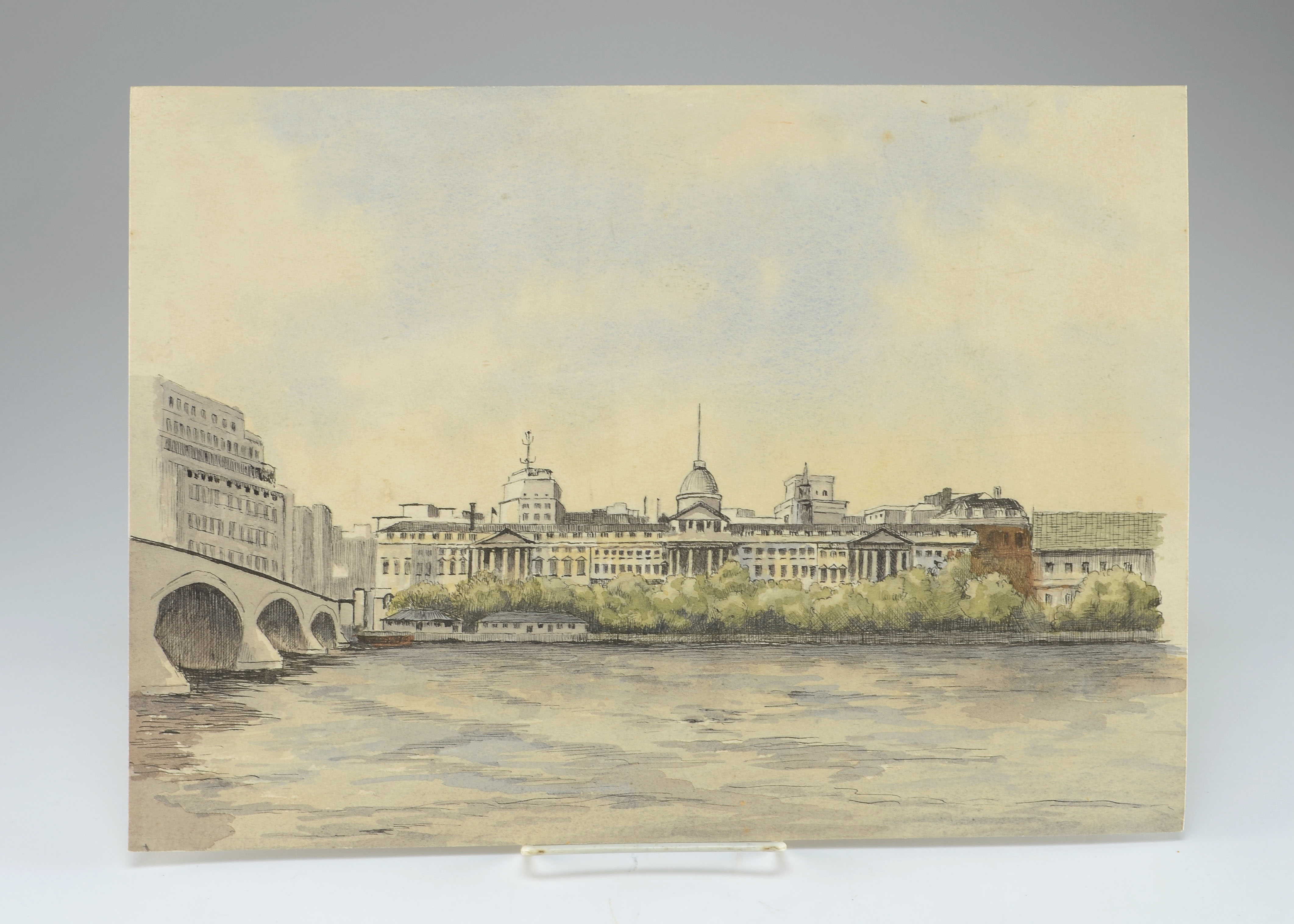 Original Ink And Watercolor