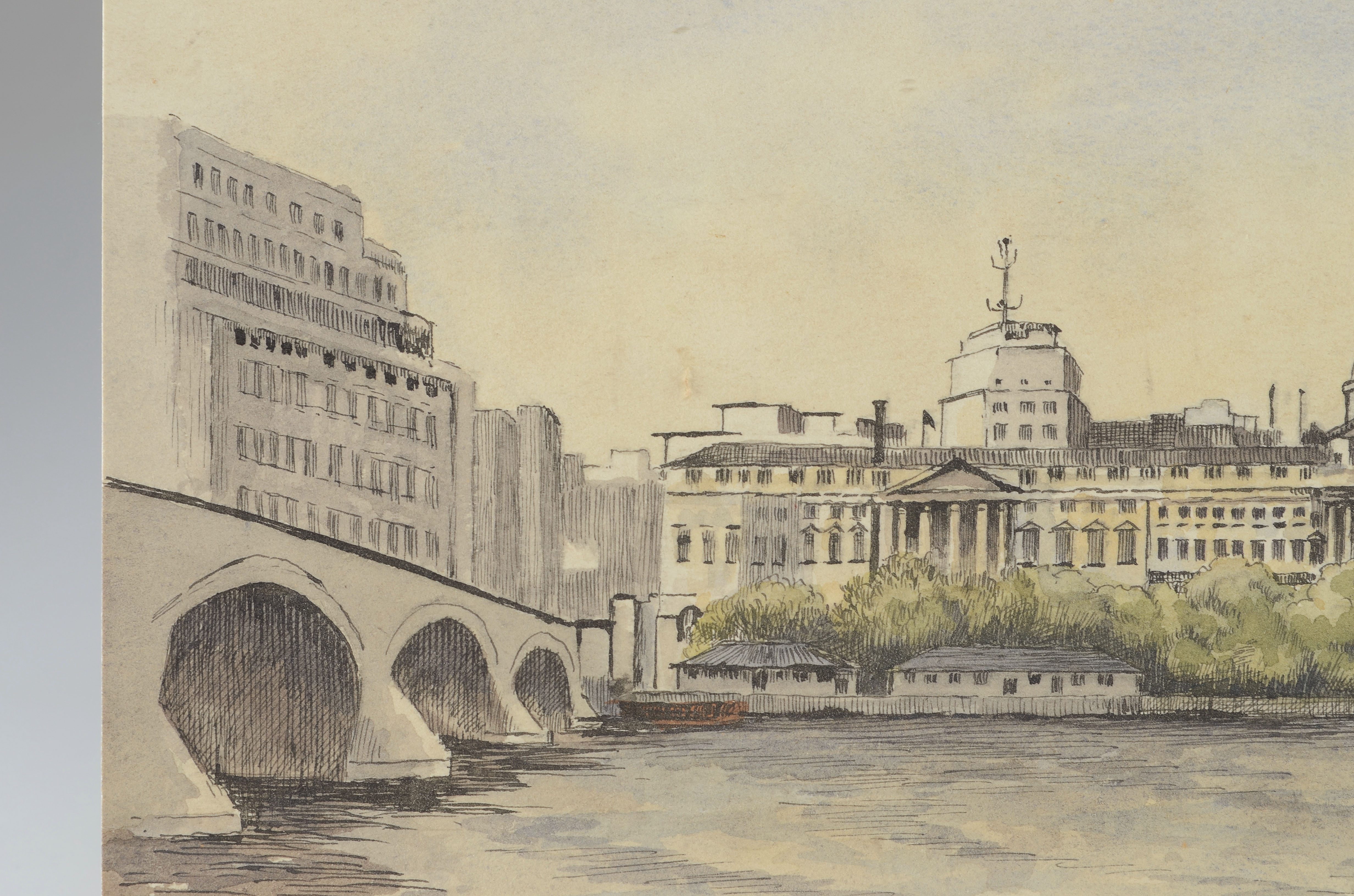 Original Ink And Watercolor