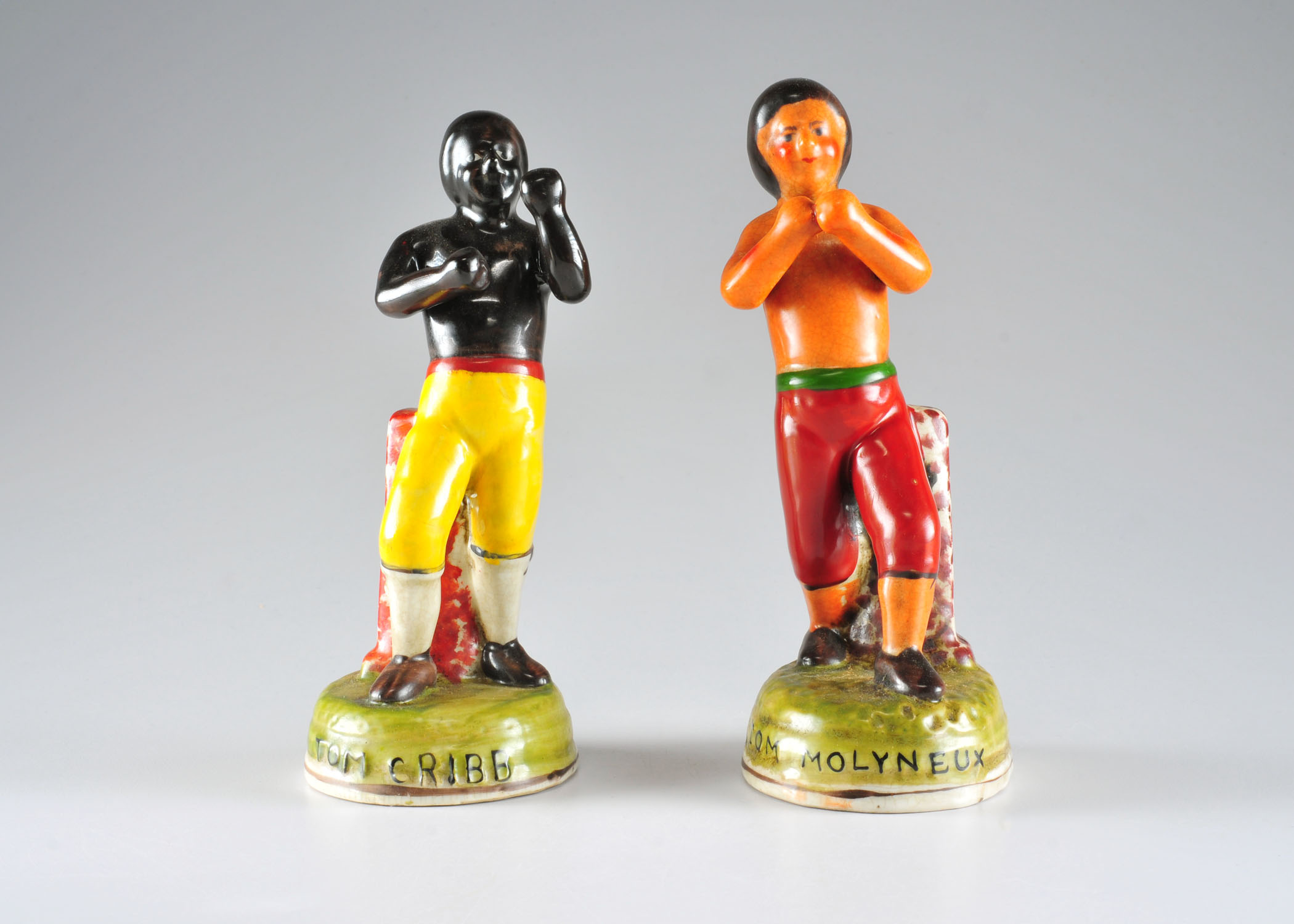 Reproduction Staffordshire Boxing Figures