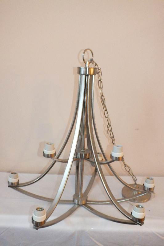 Pair of 9 Light Chandeliers