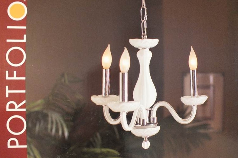 Pair of 3 Light Chandelier