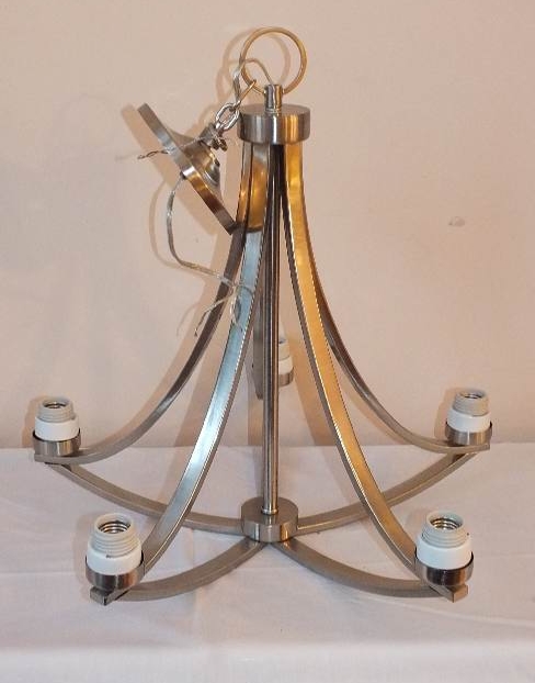 One 5 light chandelier