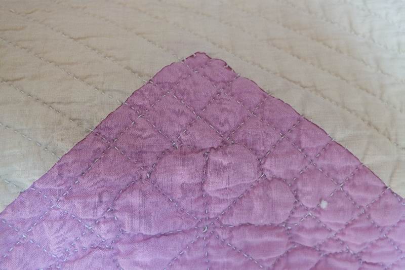 Hand quilted light weight coverlet 