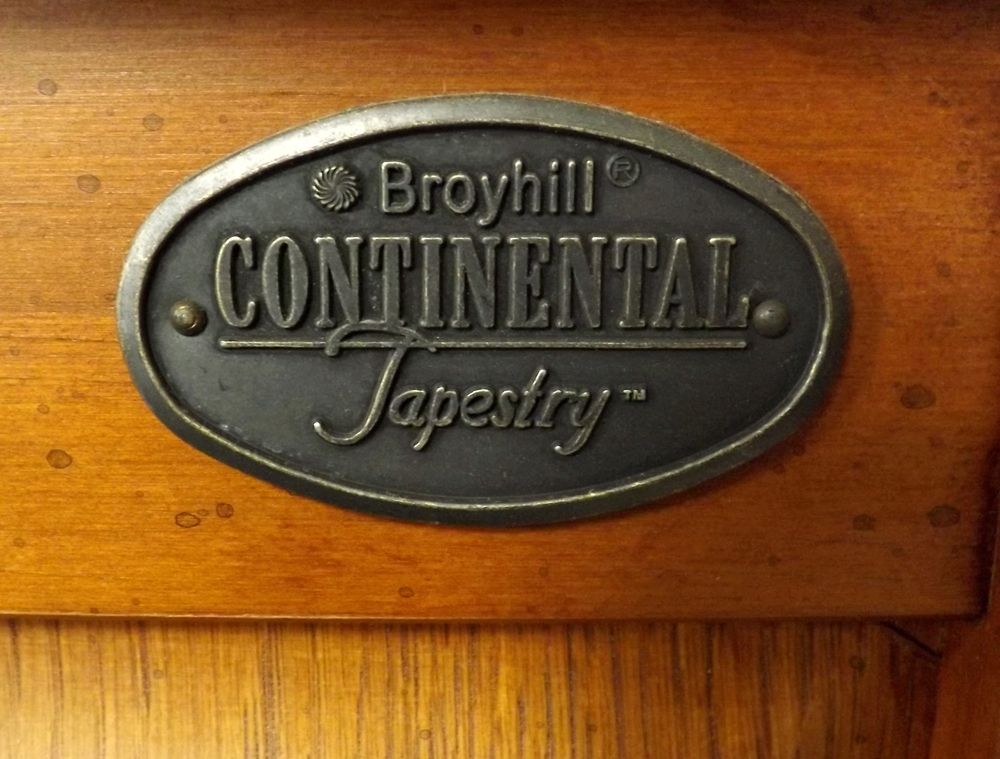 Broyhill Continental Tapestry Cabinet