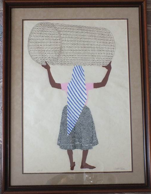  A Judith Sham hand pulled screen 