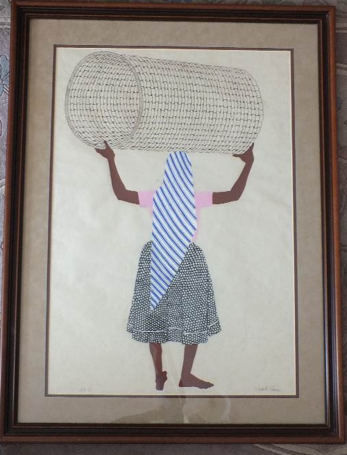  A Judith Sham hand pulled screen 