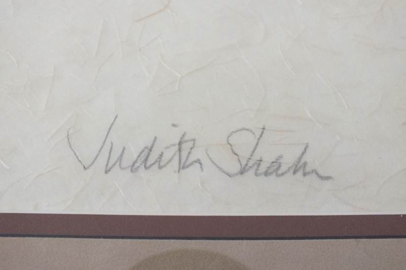  A Judith Sham hand pulled screen 