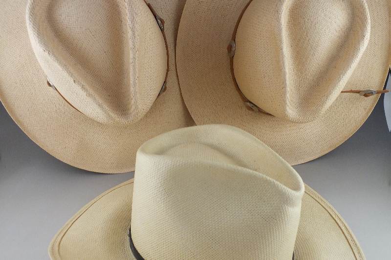 Three Men's Western Style Hats