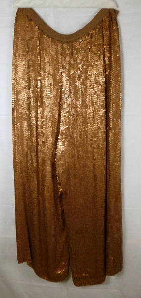 Vintage Gold Tone Sequin Pants