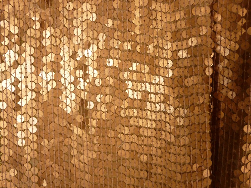 Vintage Gold Tone Sequin Pants