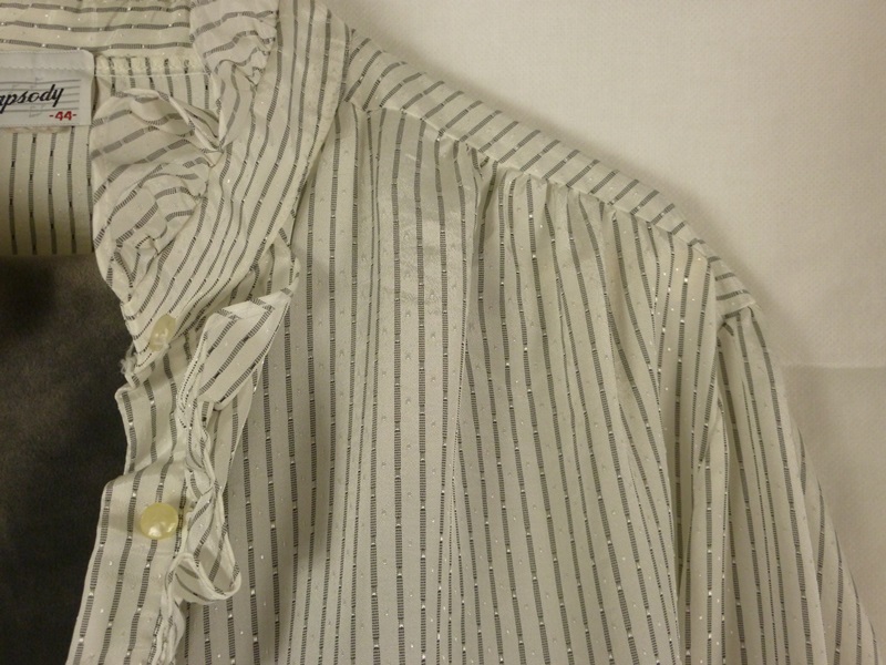 Vintage Ruffeled Shirt and Velvet Pants