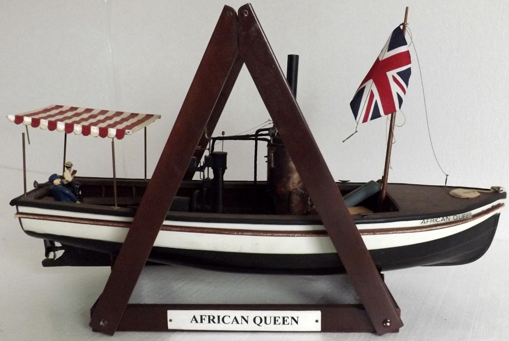 African Queen Boat model