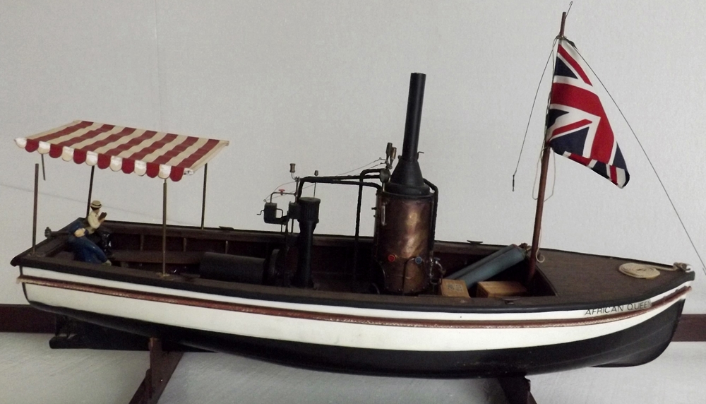 African Queen Boat model