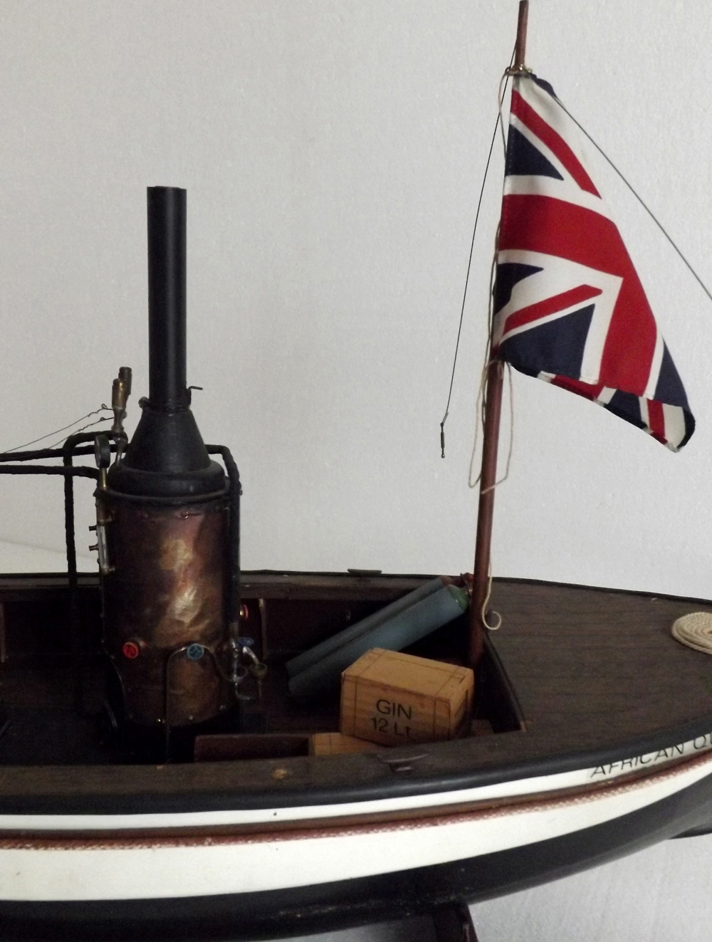 African Queen Boat model