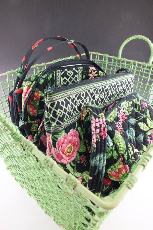 Three Vera Bradley colorful bags