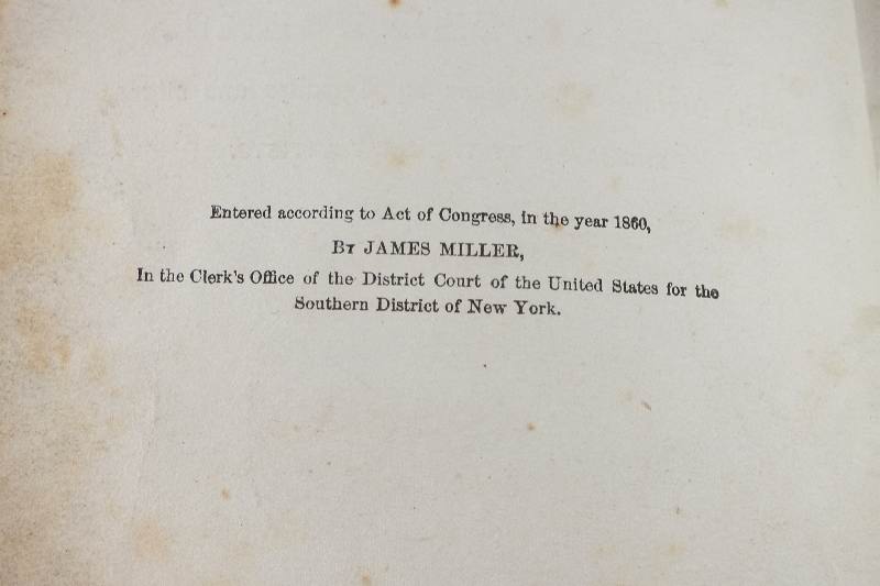 A 1860 edition of "Favorite Fairytales for Little Folks with Seventy Illustrations" by Thwaites and others, engraved by the Best Artist "published in New York by James Miller