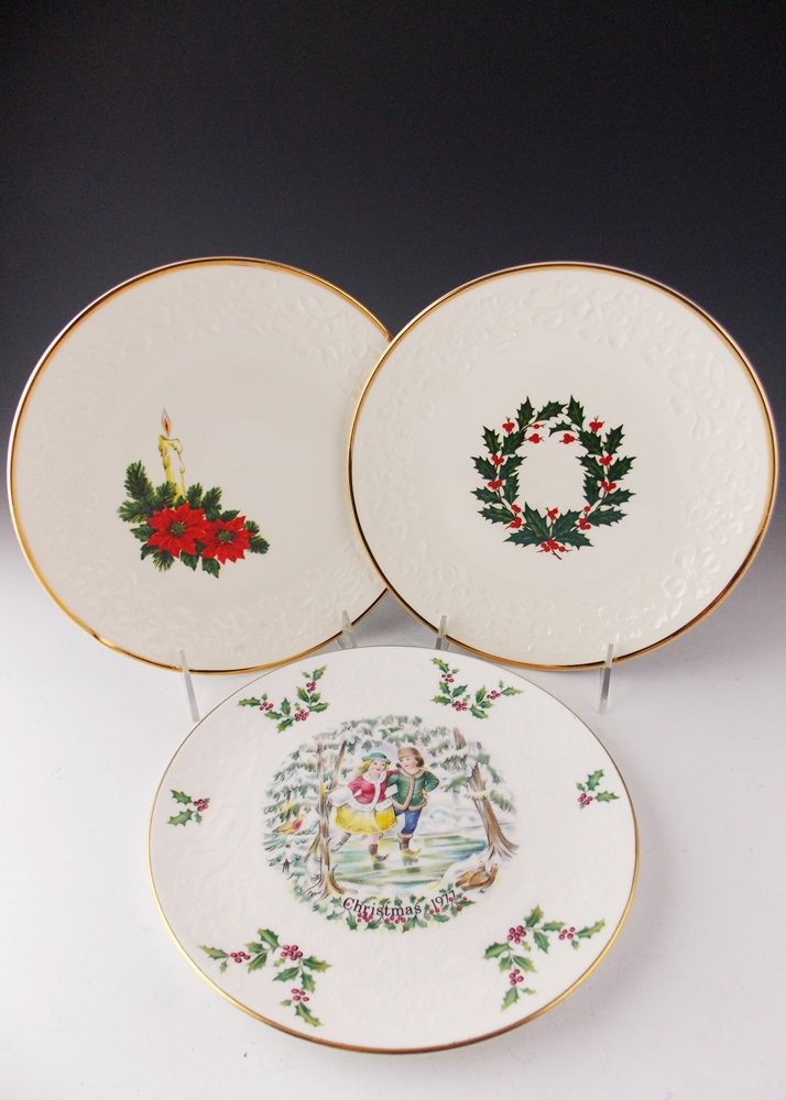 Vintage Holiday Plates