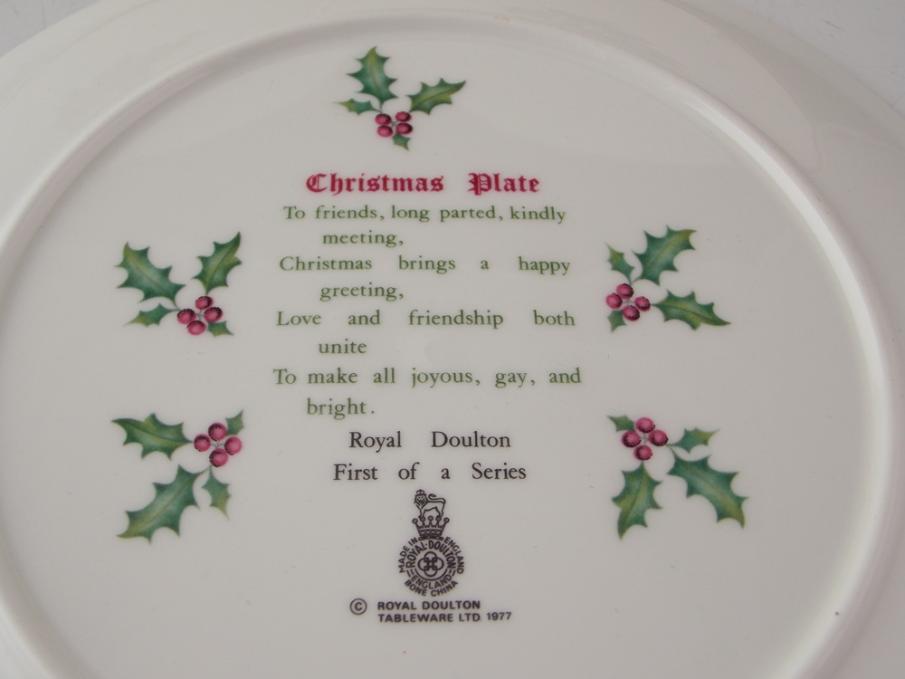 Vintage Holiday Plates