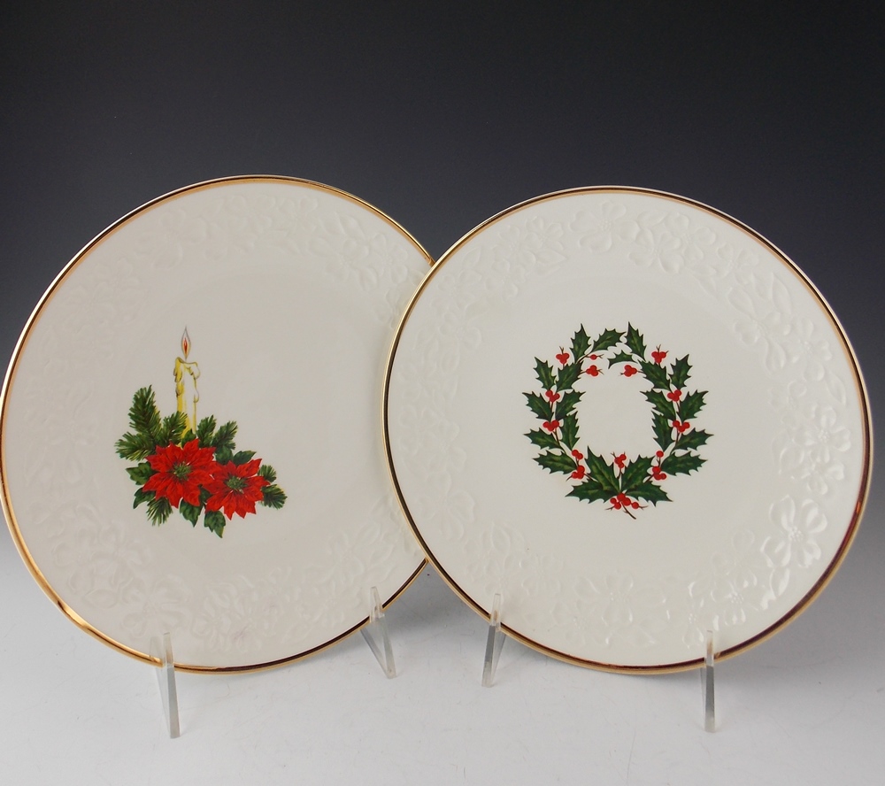 Vintage Holiday Plates