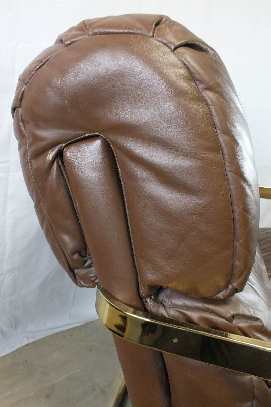 Vintage metal and vinyl furniture set