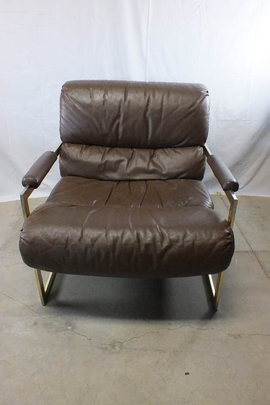 Vintage metal and vinyl furniture set