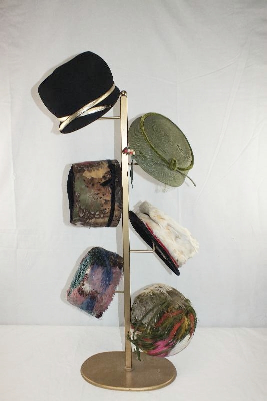 An array of vintage Ladies feathered hats