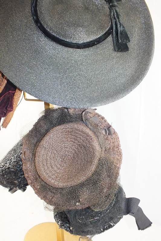 Antique and vintage Ladies straw hats