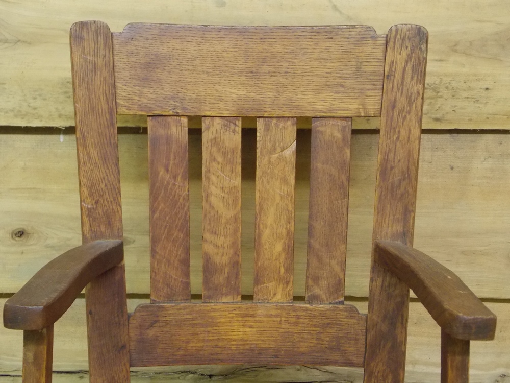 Solid Oak Childs Rocking Chair