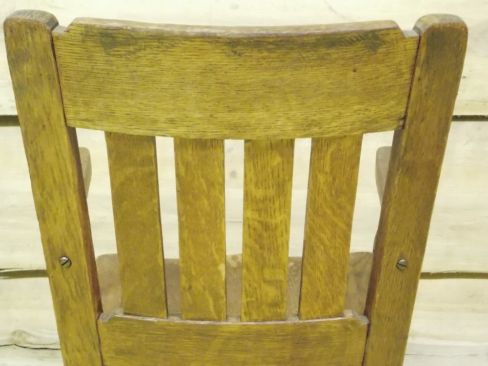 Solid Oak Childs Rocking Chair