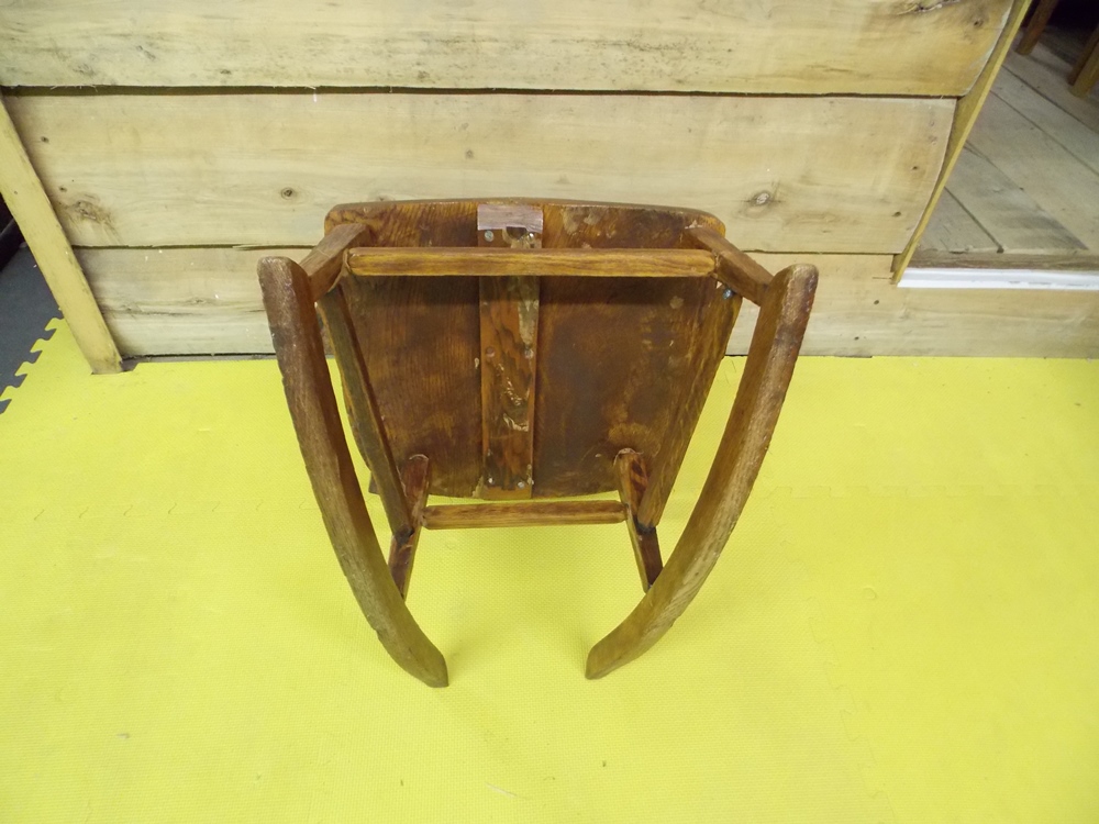 Solid Oak Childs Rocking Chair