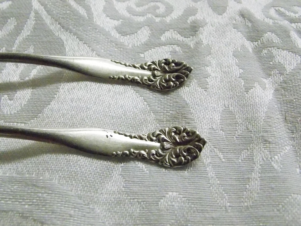 Antique Petite Spoons & Plate