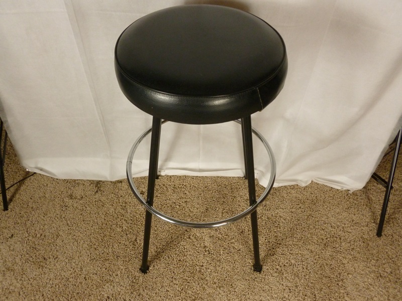 Vintage Set of Metal Bar Stools