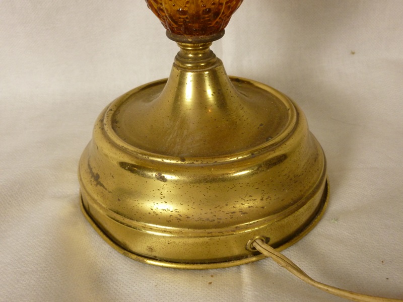 Vintage Double Hurricane Desk Lamp