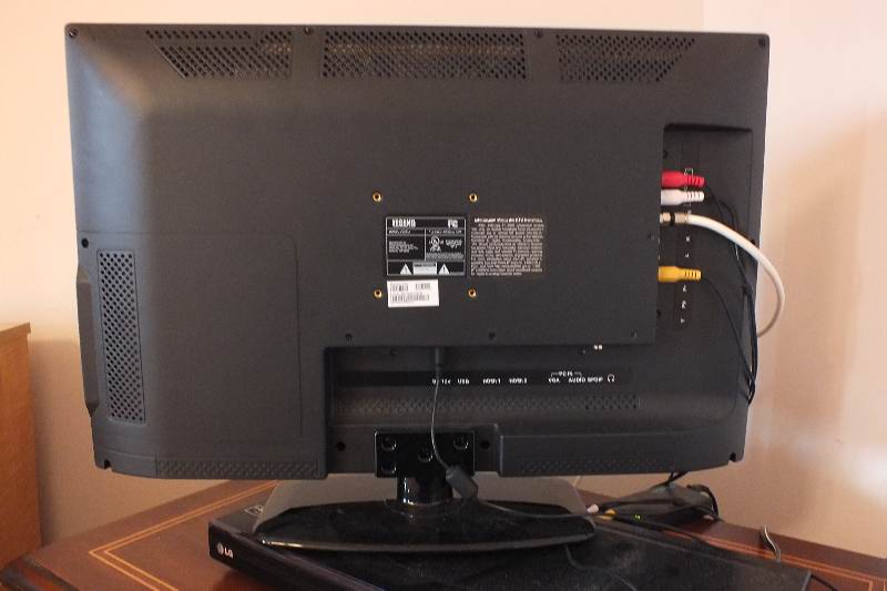 A Legend LCD TV and a LG Blue Ray DVD player