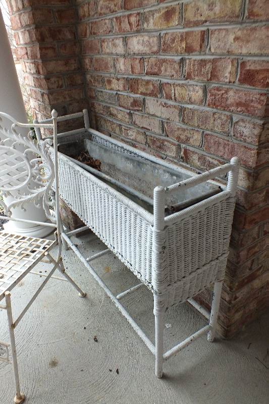 Folding vintage wrought iron chair