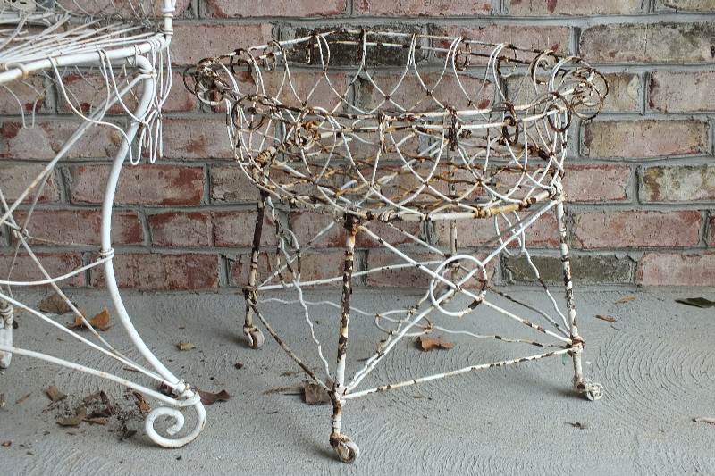 Victorian style chair and planter