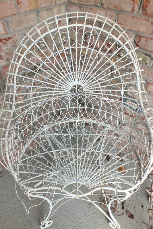 Victorian style chair and planter