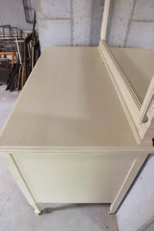 Italianate dresser and attached mirror