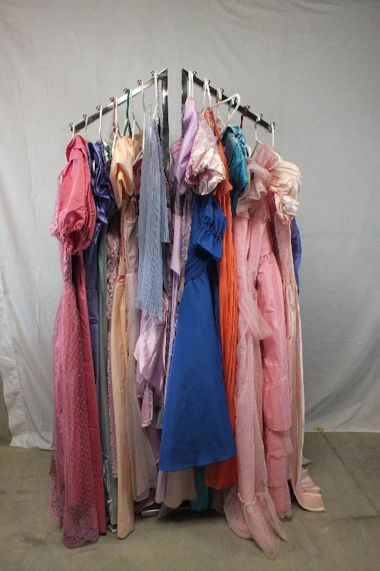 Collection of prom gowns and bridesmaid dresses