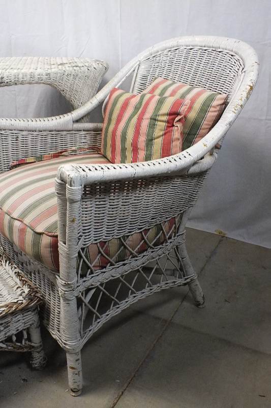 Antique wicker furniture