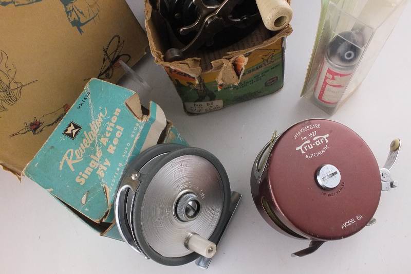 Collection of vintage fishing reels